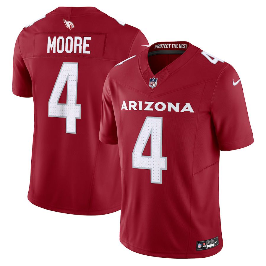 Men Arizona Cardinals 4 Rondale Moore Nike Cardinal Vapor F.U.S.E. Limited NFL Jersey